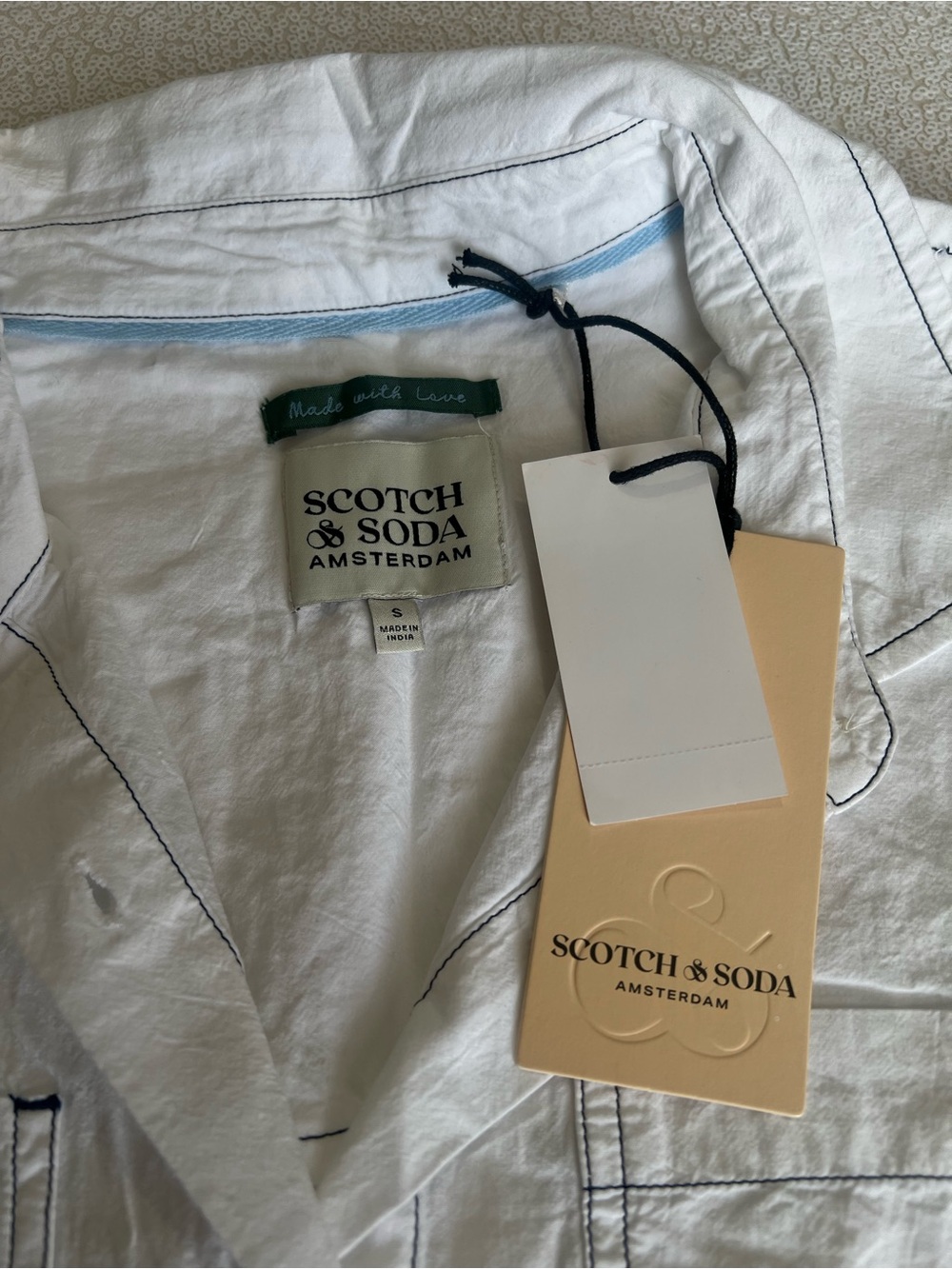 Scotch & Soda Oversize Fit White Shirt